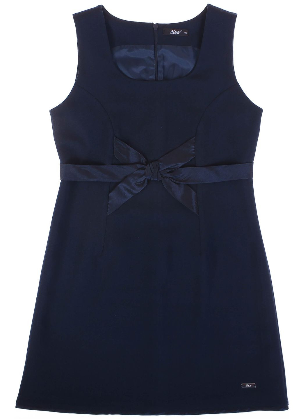 Демисезонный сарафан д д 202b темно синий SLY