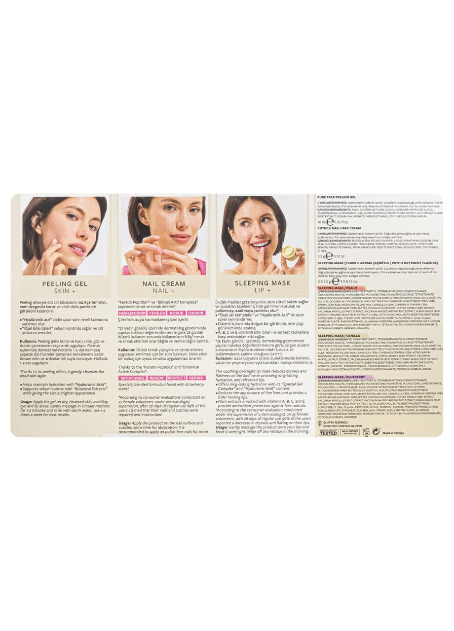 Подарунковий набір косметики для догляду за шкірою обличчя, губами, нігтями Lab, 5 продуктів Pastel (367986513)