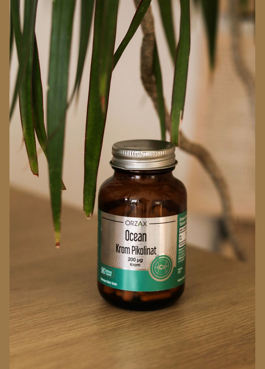 Ocean Chromium Picolinate 200 мкг, 90 капсул: Дієтична добавка з піколінатом хрому Orzax (341327005)