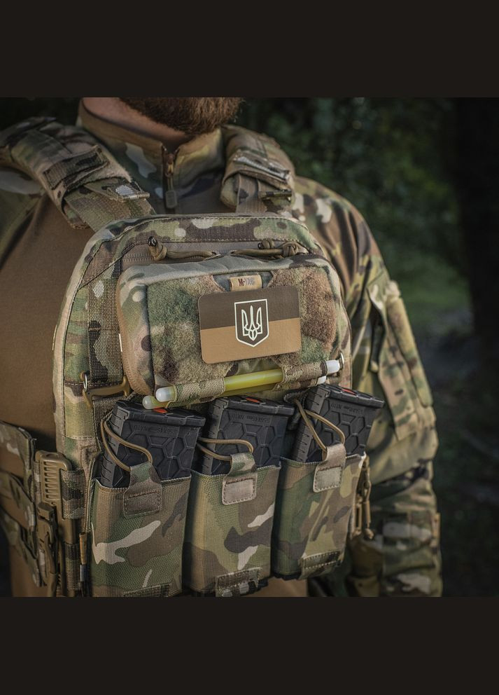 Нашивка прапор України з гербом (80х50 мм) Coyote/GID M-TAC (315339214)