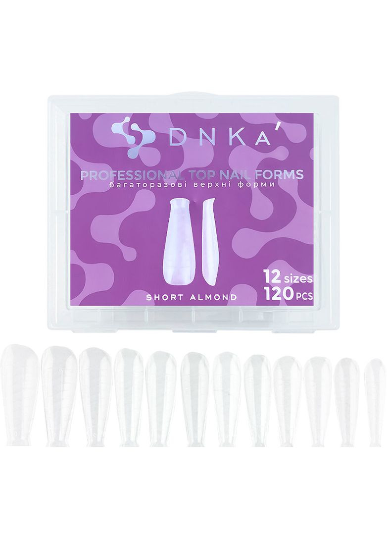 Верхні форми для нарощування Forms Short Almond,120шт,120шт DNKA (352172586)