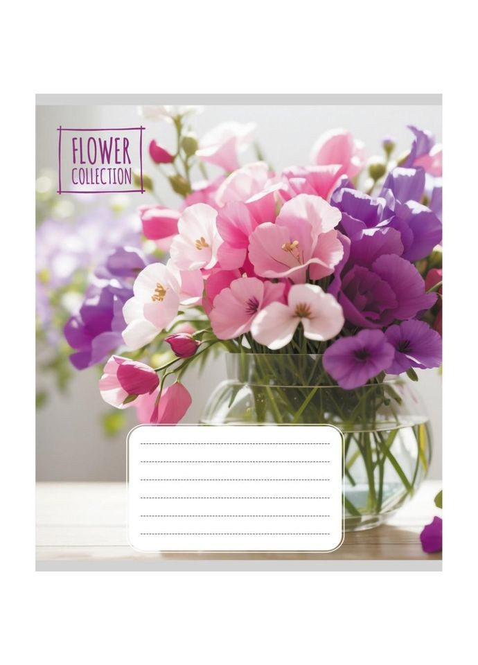 Зошит загальний "Квіткова композиція" 048-600186L-5 в лінію, 48 аркушів (959060) No Brand (362568511)