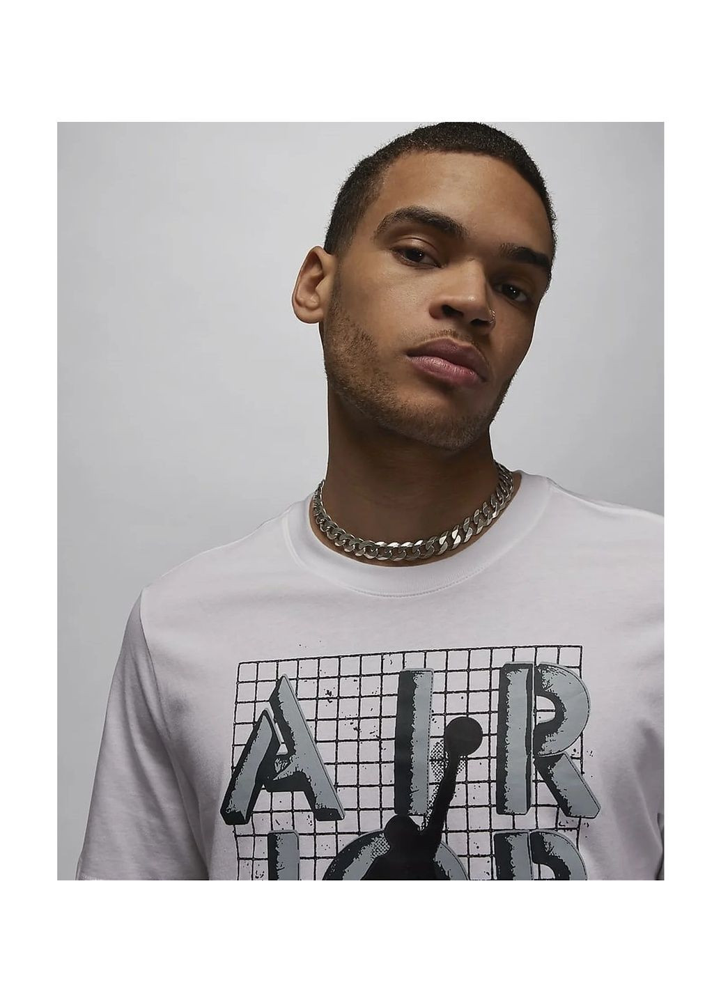 Біла футболка чоловіча t-shirt brand white Air Jordan