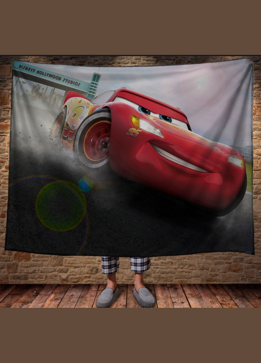 Плед с 3D-принтом - Cars Тачки Маквин Дрифт Перша Креативна мануфактура PERFECTUS Плед (301870550)