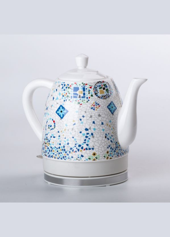 Электрочайник керамический SK-09008 мозаика разноцветный дисковый на 1,5 литра. Sokany (318016462)