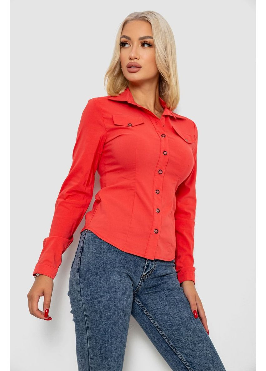 Коралловая кэжуал рубашка Ager