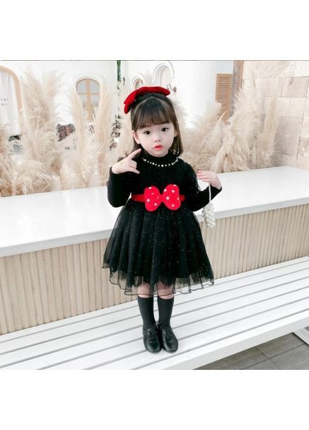 Чорна стильна тепла у стилі мінні маус No Brand (369964986)