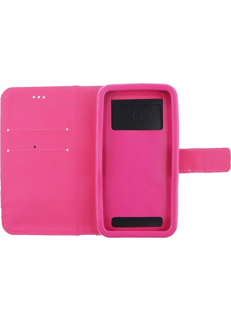 Чехол-книжка Book Universal cover Picture Love with window 4.0'-4.5' Hot Pink Toto (301782634)
