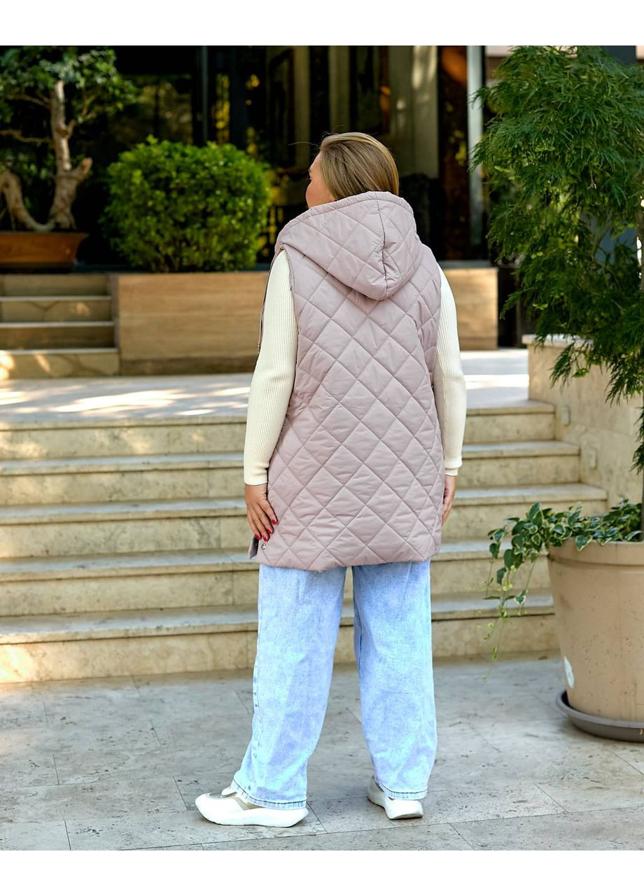 Женский удлиненный демисезонный жилет Nobilitas (356460680)