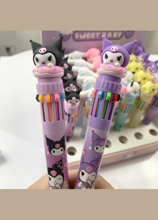 Куромі Санріо Kuromi Sanrio ручка кулькова ручка з малюнком аніме, іграшка в подарунок голубий NECA (280258064)