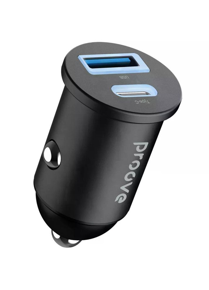 Автомобільний зарядний пристрій USB + Type-C Tiny Power 30W | Зарядка в прикурювач (ACTP30111201) Proove (346515653)