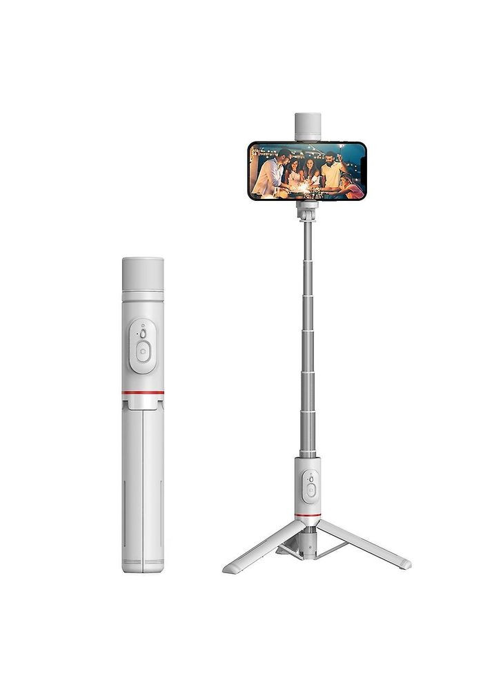 Монопод-штатив Q12S Stick Magic snapshot з підсвічуванням та Bluetooth кнопкою Тріпод Селфі-палиця Білий Selfie (302239582)