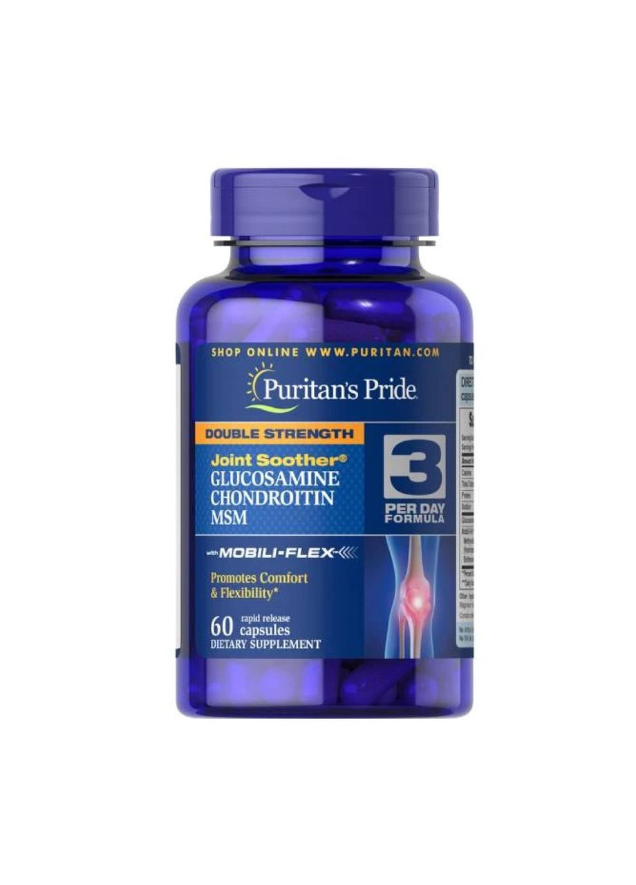 Glucosamine Chondroitin MSM Double Strength - 60 Caplets Puritans Pride (370970567)