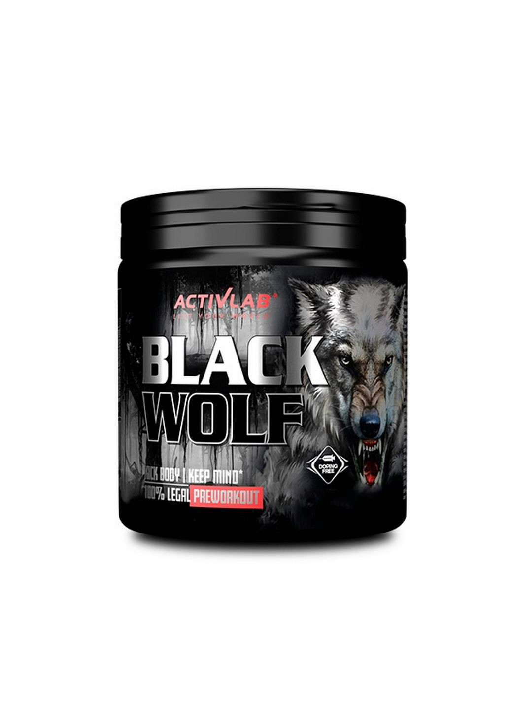 Предтренувальний комплекс Black Wolf, 300 грам Чорна смородина ActivLab (293341069)