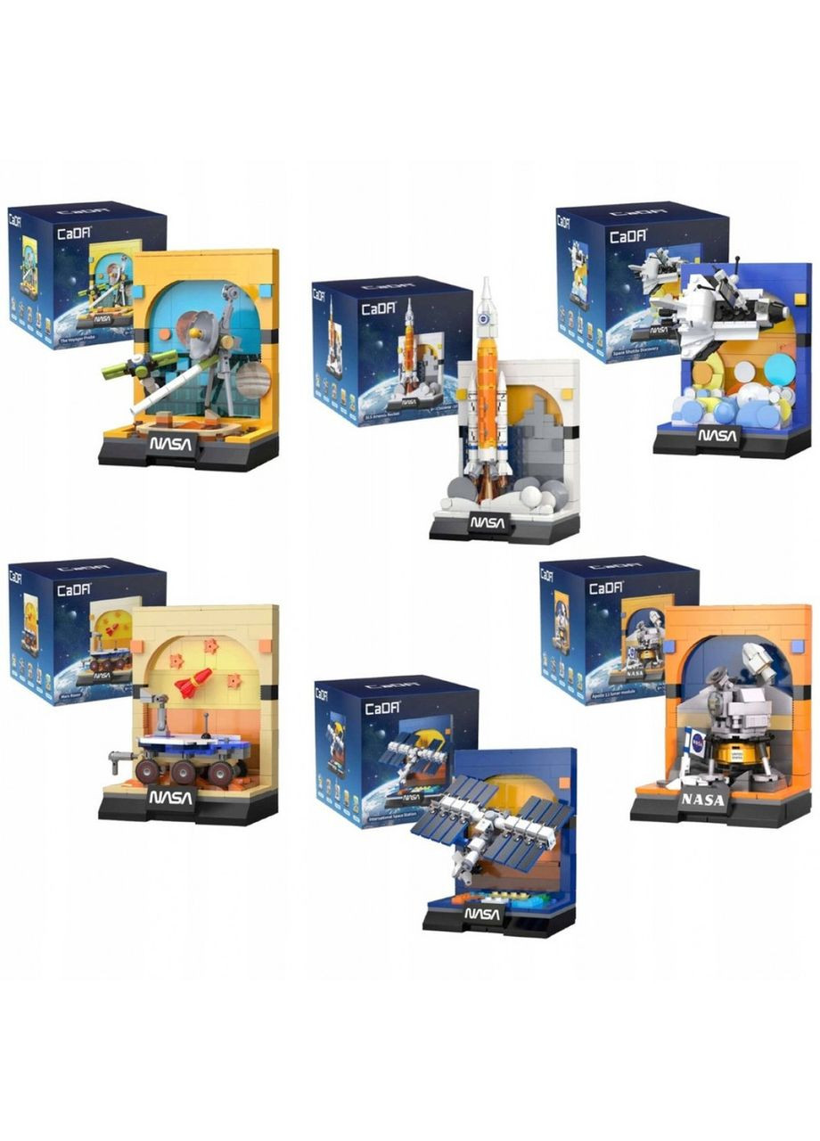 Конструктор набор "NASA" из 6 разных космических фигурок, 1182 деталей CaDa (371764433)