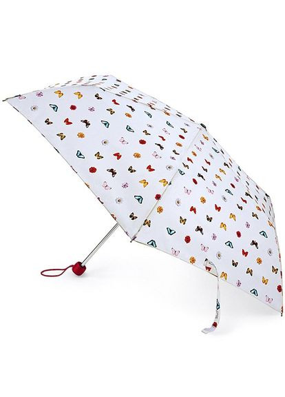 Белый зонты механические superslim2 butterflies and flowers l553-040997 Fulton (316618132)