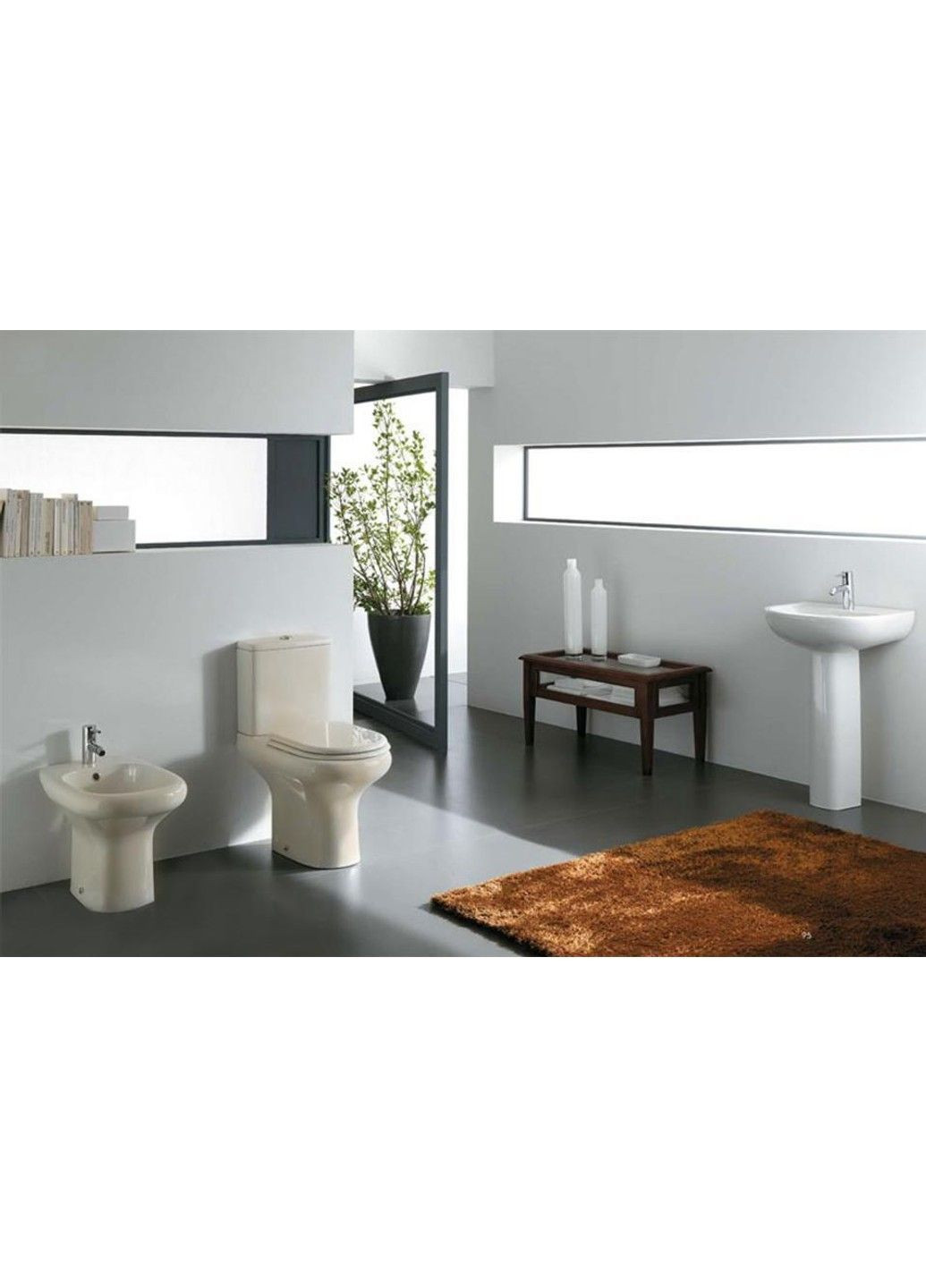 Комплект раковина + ніжка RAK Ceramics Cynthia Wash Basin (57 см) Білий No Brand (331639724)