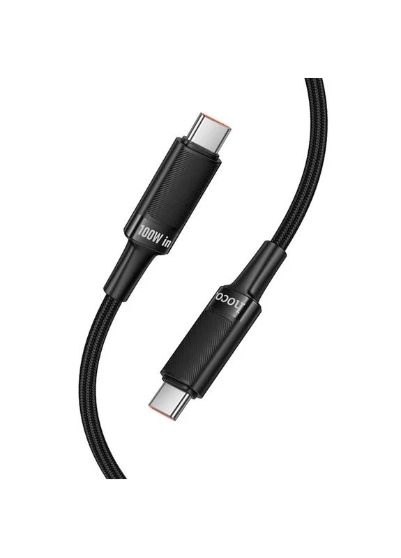 Дата кабель Hoco U153 Type-C to Type-C 100W плетений 1,2 м No Brand (402056444)