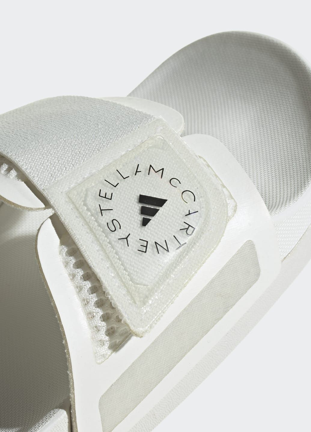 Белые шлепанцы by stella mccartney adidas