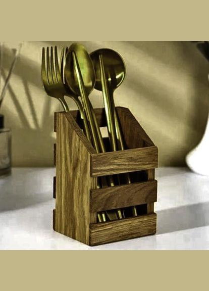 Подставка для столовых приборов из дерева Антера мускат (ПСП-007107) No Brand (327425263)