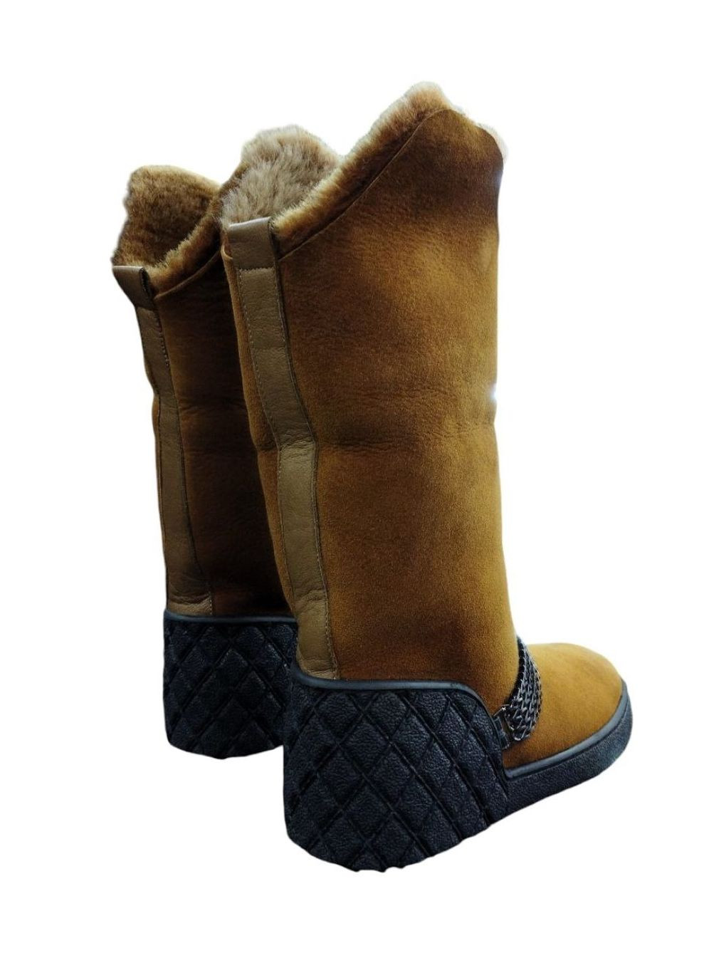 Зимові жіночі високі чоботи 37 (23,5 см) на цигейки Sherlock Soon (311504201)