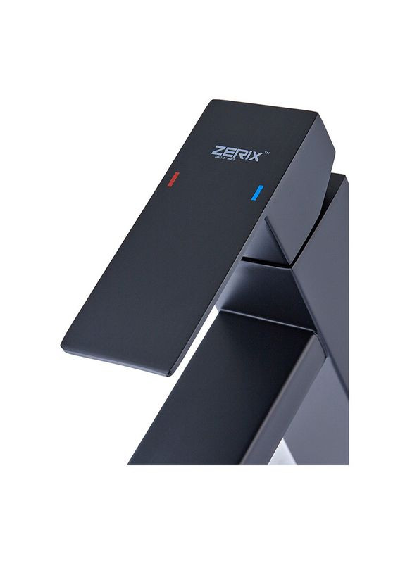 Змішувач для умивальника зі сталі SUS304 KUB-001 Black Zerix (362491783)