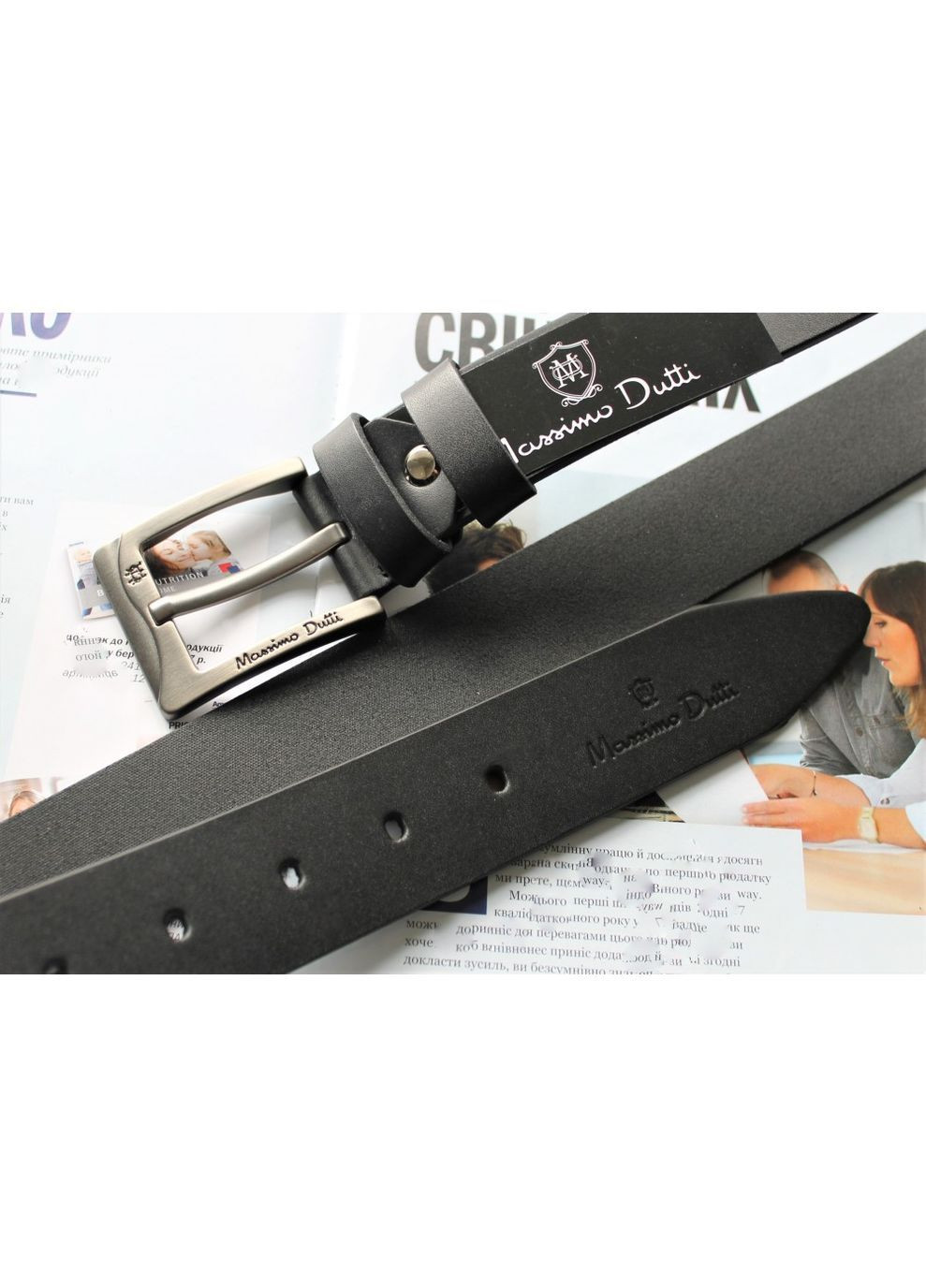 Чоловічий ремінь для джинсів black No Brand (369132370)