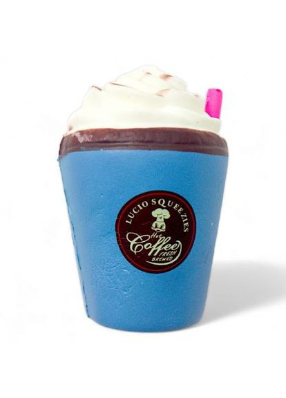 Сквіш антистрес "Стаканчик кави", блакитний MIC (361422953)