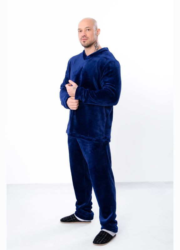 Махрова піжама чоловіча (кофта та штани) однотонна HC (h001-8314-034) Носи своє (367020112)