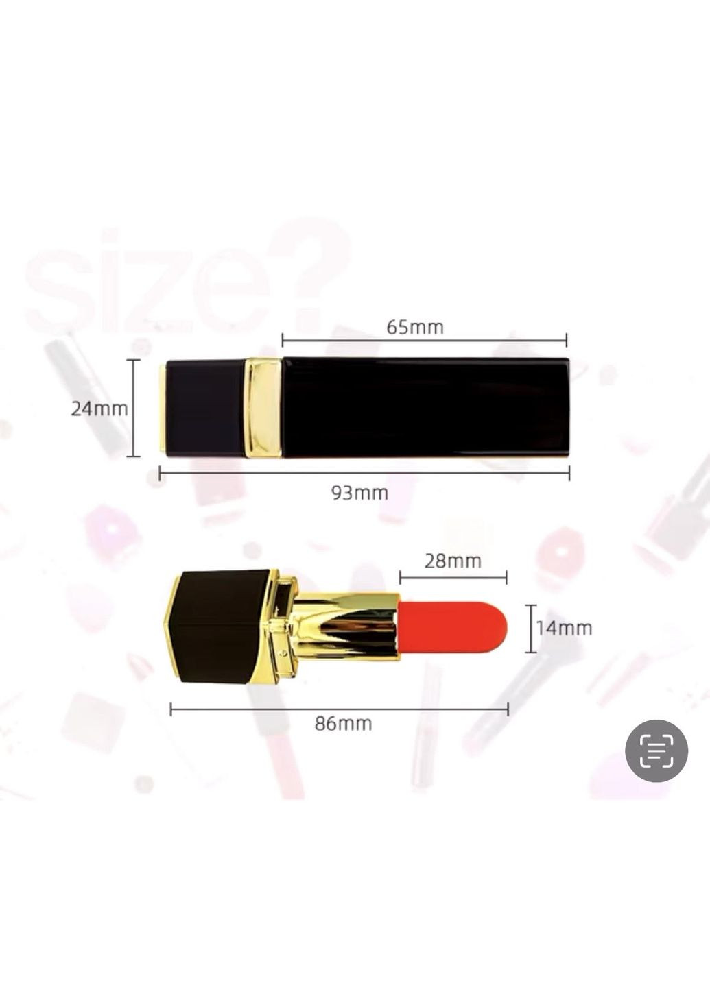 Міні-вібратор губна помада, 10 режимів інтенсивної вібрації, медичний силіконовий фалоімітатор, зарядка USB, водонепроникний No Brand (306558853)