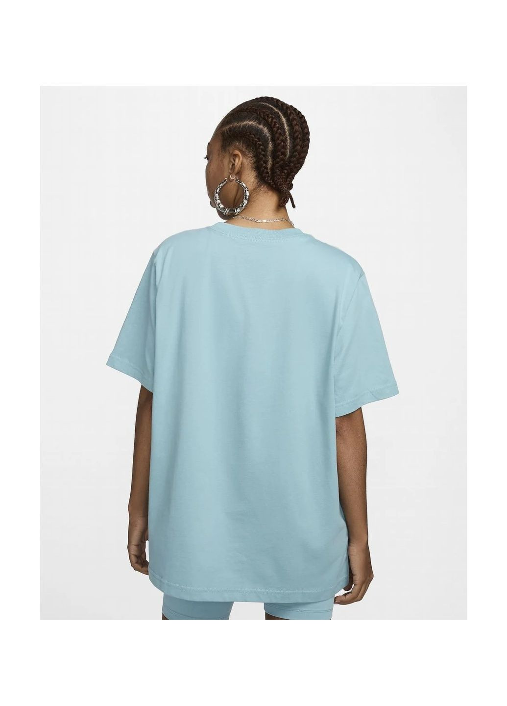 Футболка женская T-Shirt Sportswear Essential Light Blue Nike - (365961560)
