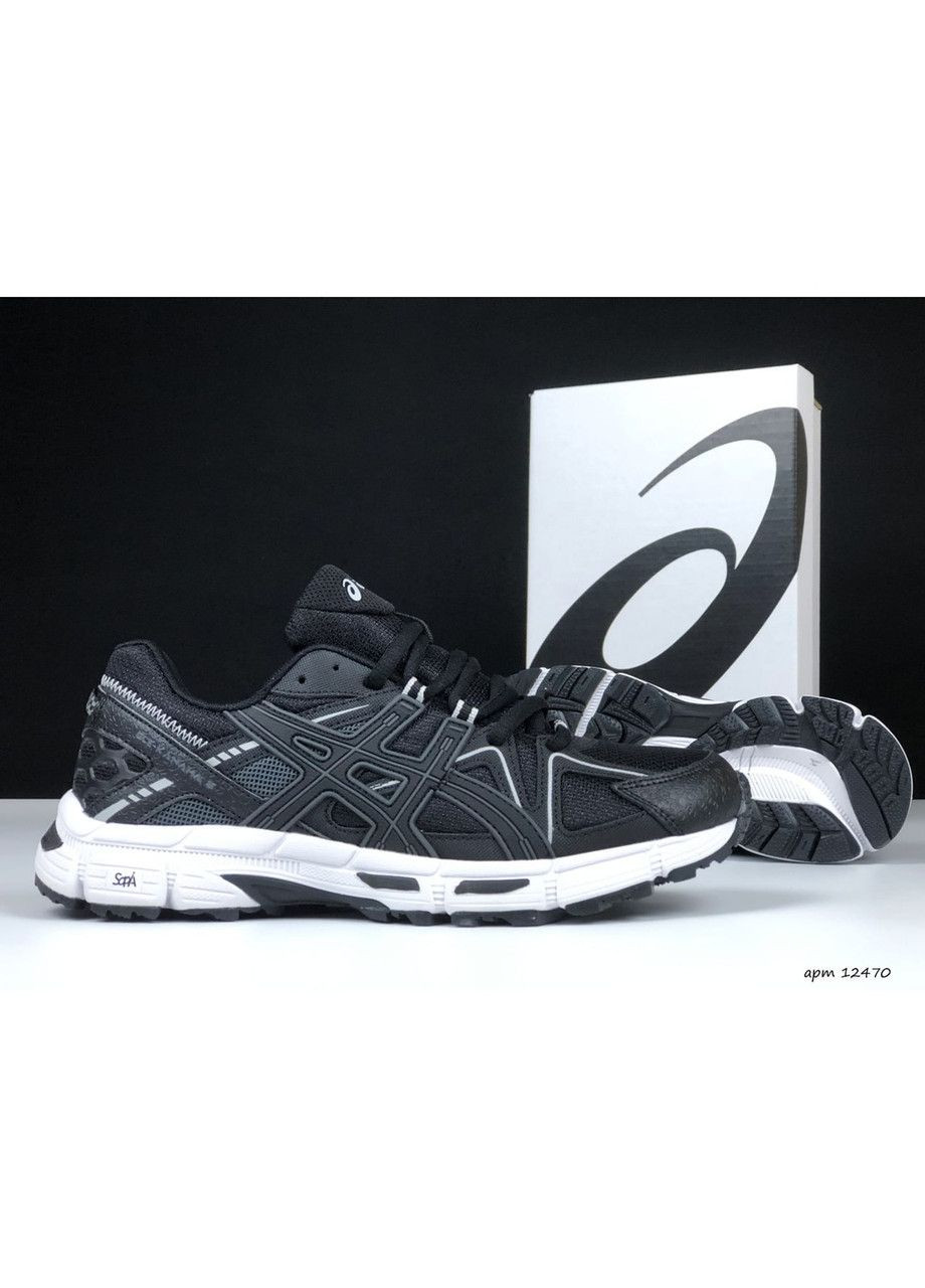 Черные демисезонные черный с белым зима-термо мужские кроссовки No Brand