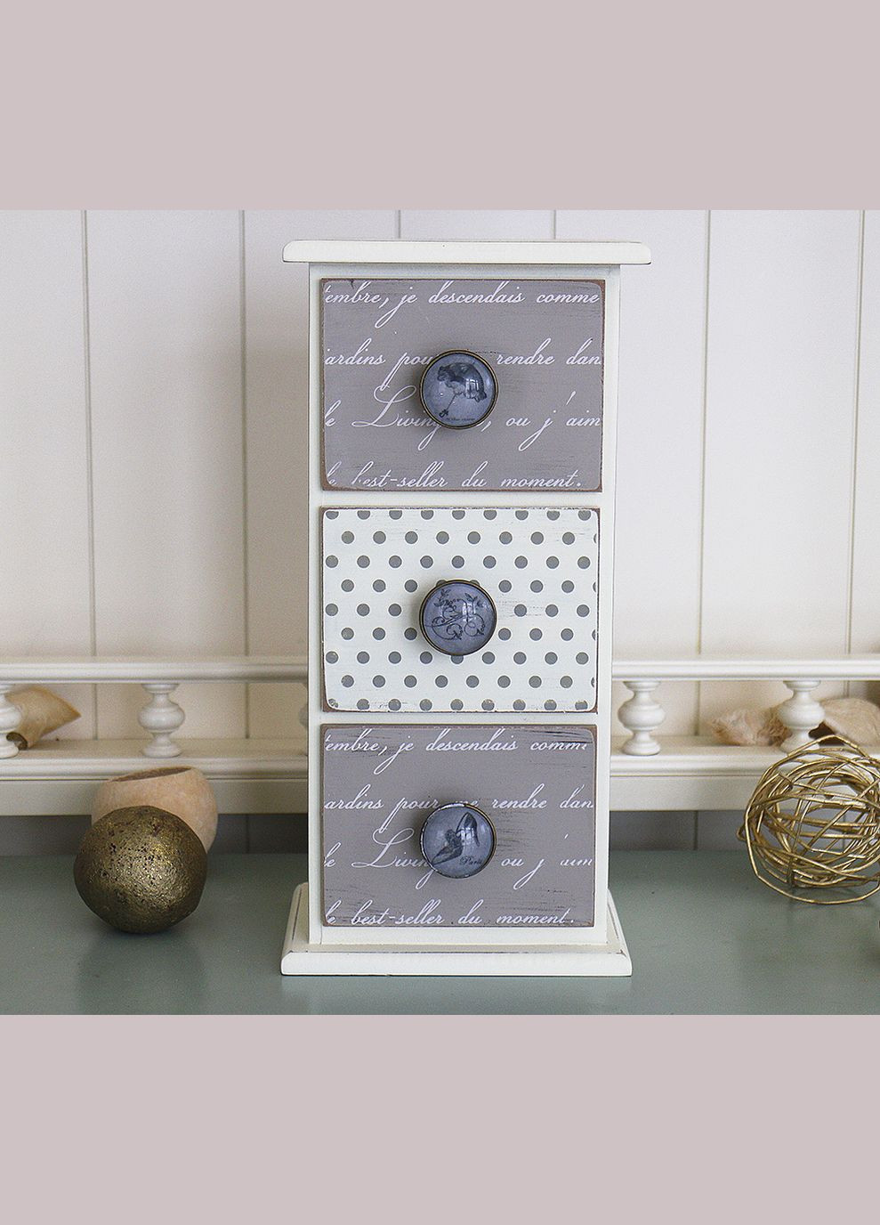 Шкатулка-комодик на 3 отдела 32 см (GM88-31166) Гранд Презент (326800804)