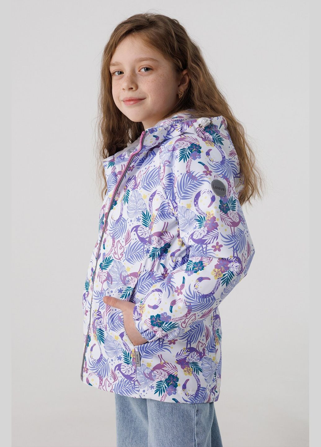 Белая демисезонная куртка для девочки d639-03 116 см белый (2000990235176d) shop (2000990235176) Snowgenius