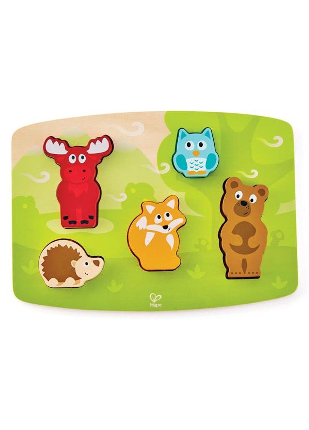 Тактильная рамка-вкладыш Лесные зверьки (E1621) Hape (335055022)
