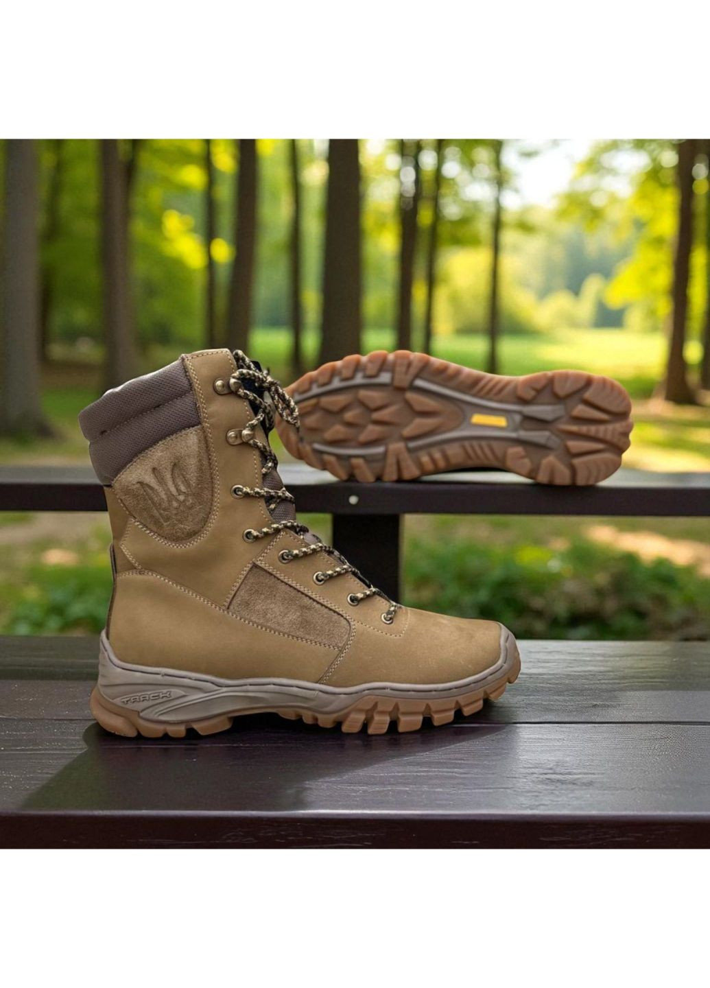 Тактичні Чоловічі Демісезонні Берці Шкіряні. 36-49р Койот. Гідрофобна натуральна шкіра! DSDM-1041 No Brand (349513079)