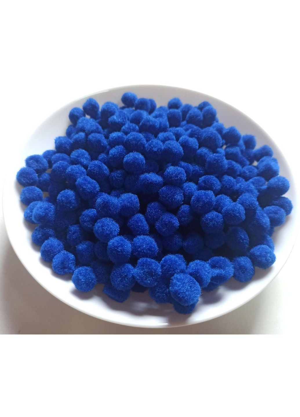 Помпони 15 мм ( 1,5 см) Темно-синій декоративні маленькі, рукоділля, Намистини м'які No Brand (334342909)