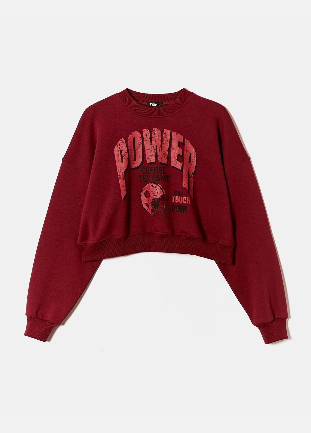 Бордовый свитшот Tally Weijl надпись (311947499)