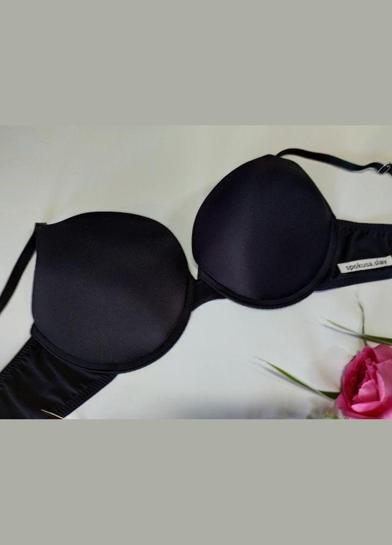 Чорний бюстгальтер супер пуш-ап плюс 2 розміри чорний 2500 інфіора розмір 65в.1в Infiore поліамід
