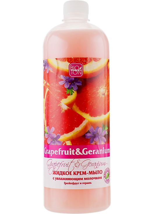 Рідке крем-мило "Грейпфрут і герань" Active Fruits Grapefruit & Geranium Soap 500ml (409093-31161197) BIOTON COSMETICS (368605581)