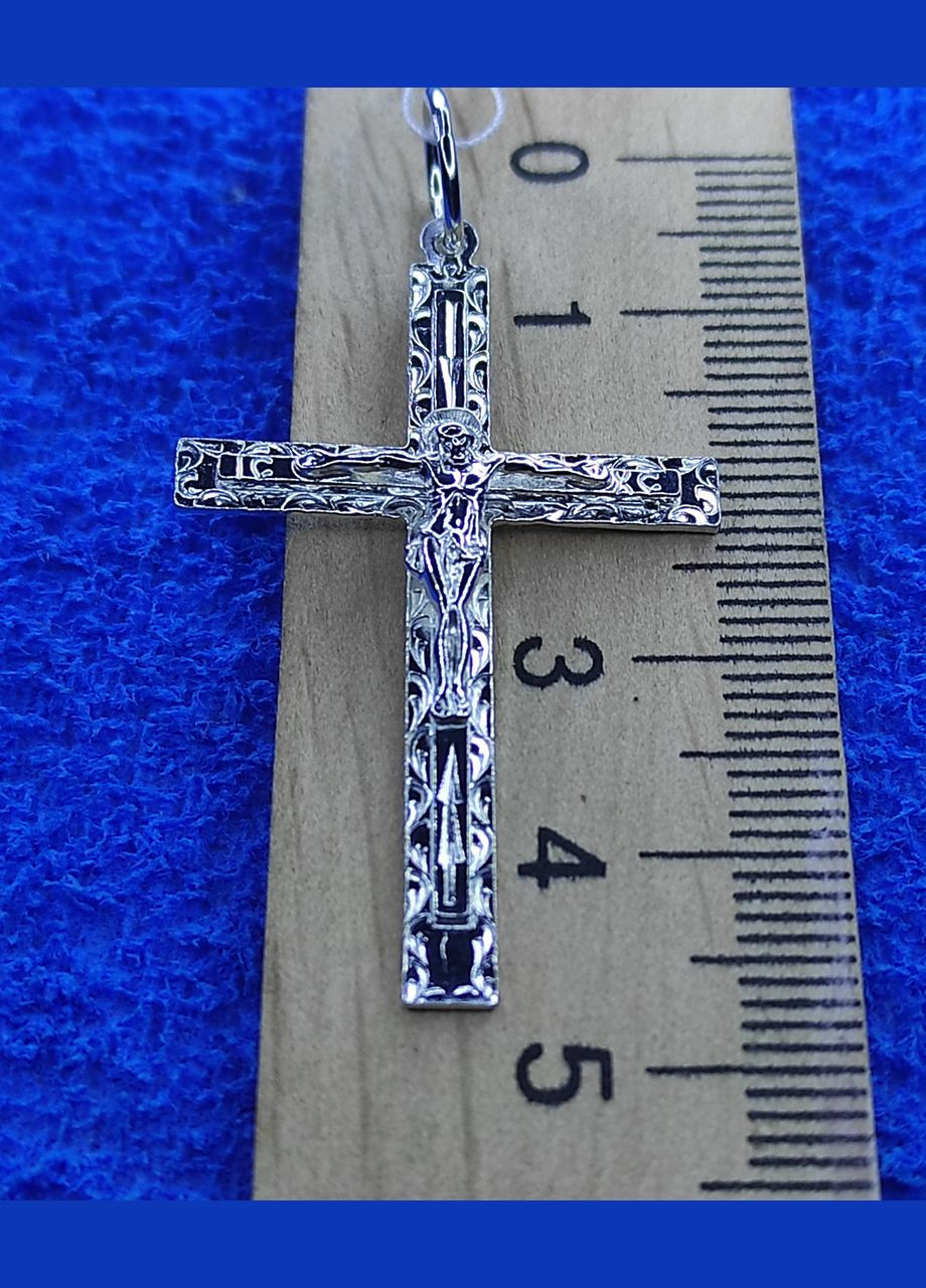 Серебряный крестик 925 проба Shiny 171 No Brand (331145219)