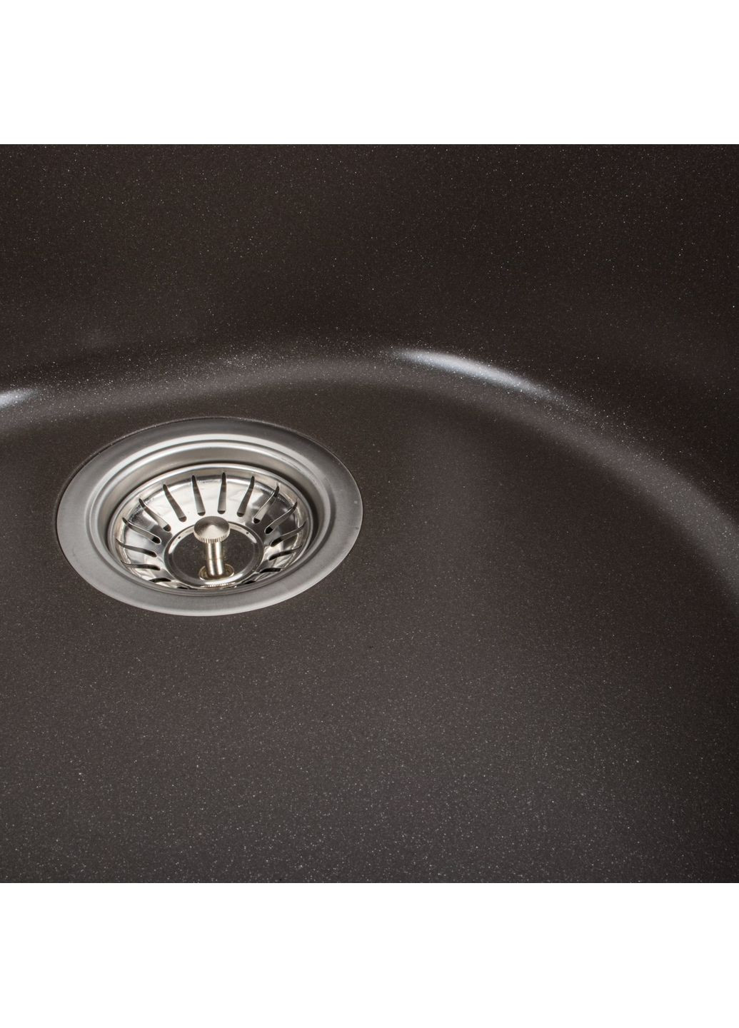 Гранитная мойка для кухни LUNA 510 матовая Темная скала Valeso (358059889)