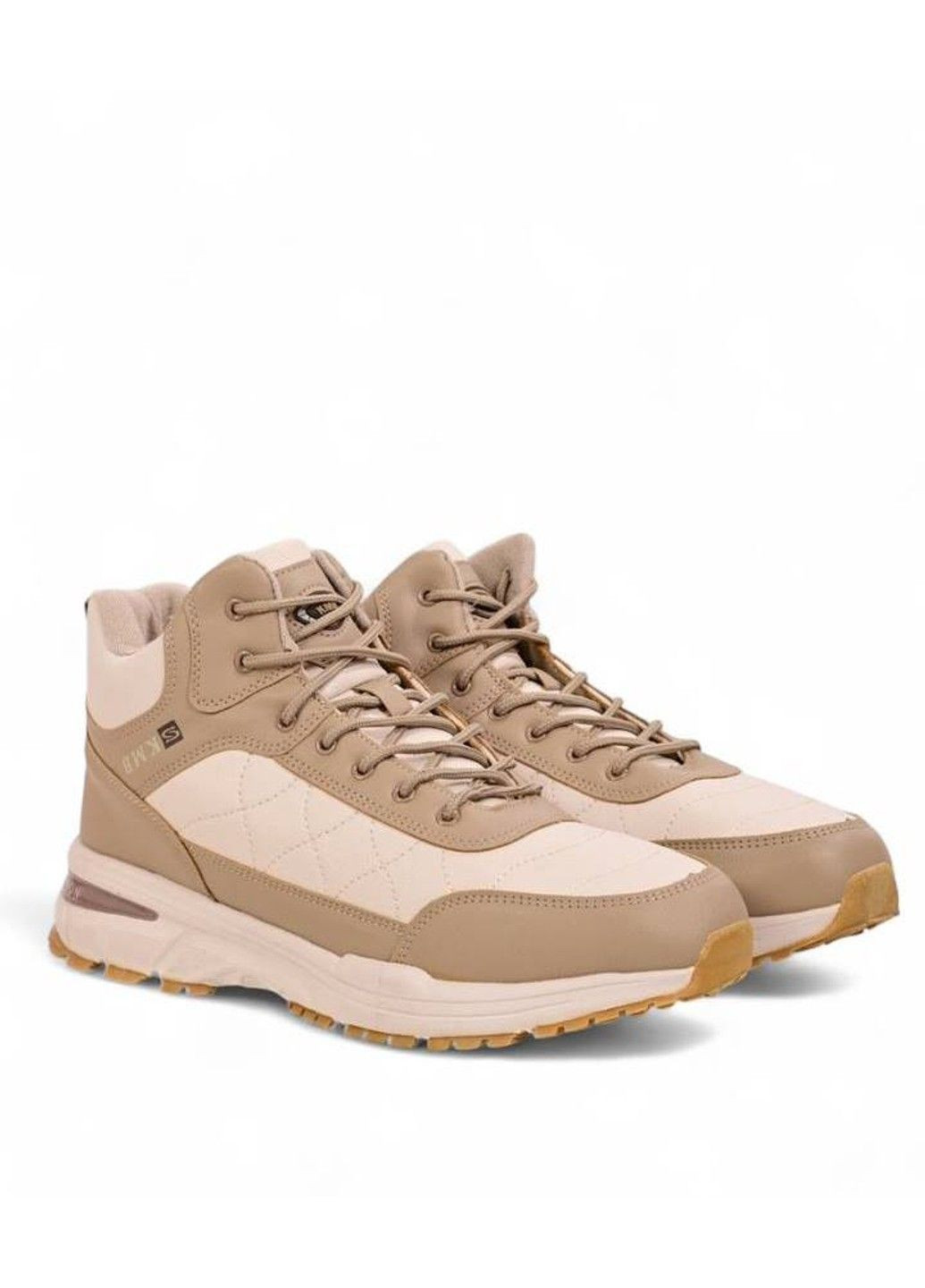 Бежевые зимние ботинки мужские зимние бежевые (t806-5) KMB