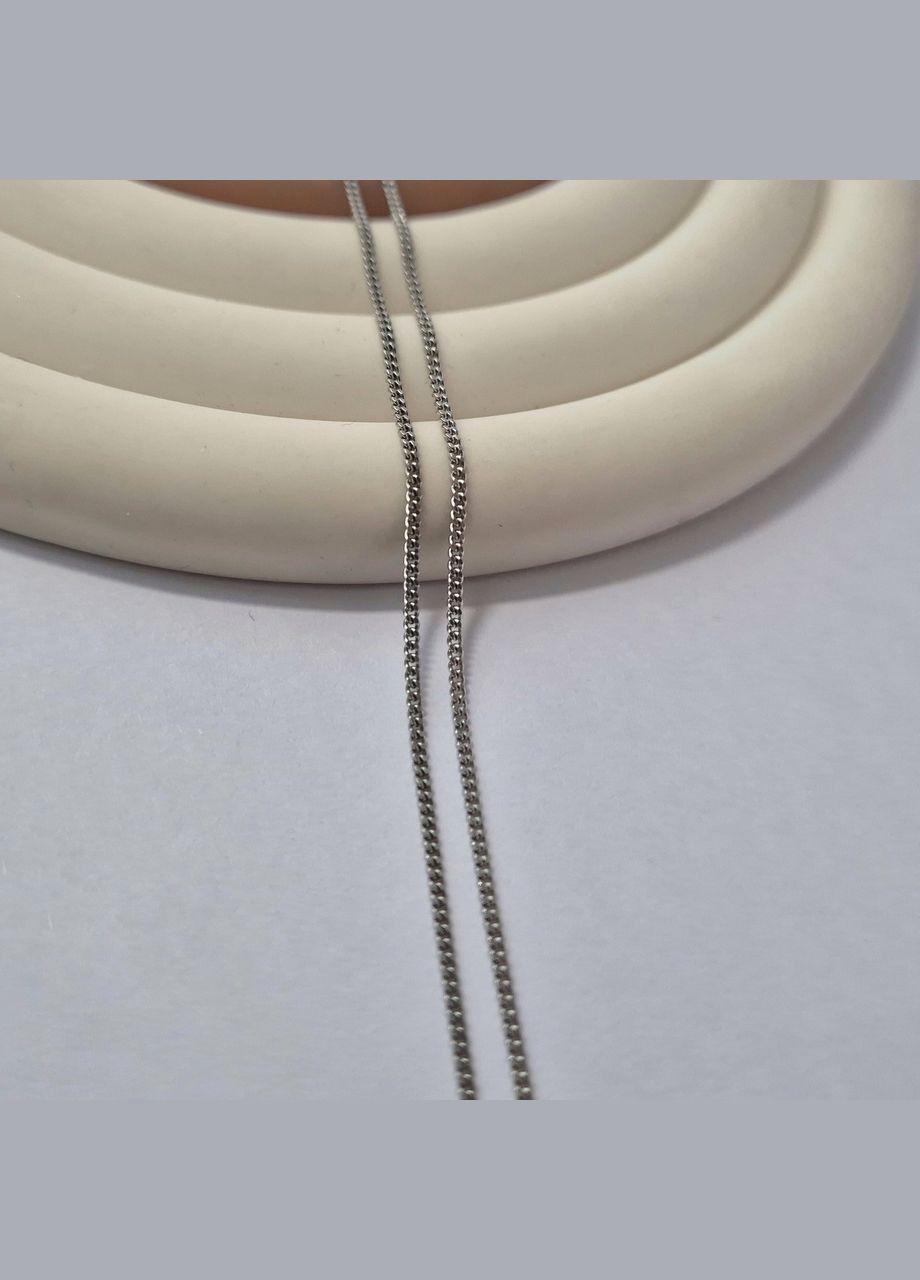 Серебряная тонкая Цепочка цепь Панцирь см серебро 925 пробы Родированное 1.90г 073р2/40 No Brand (306854661)