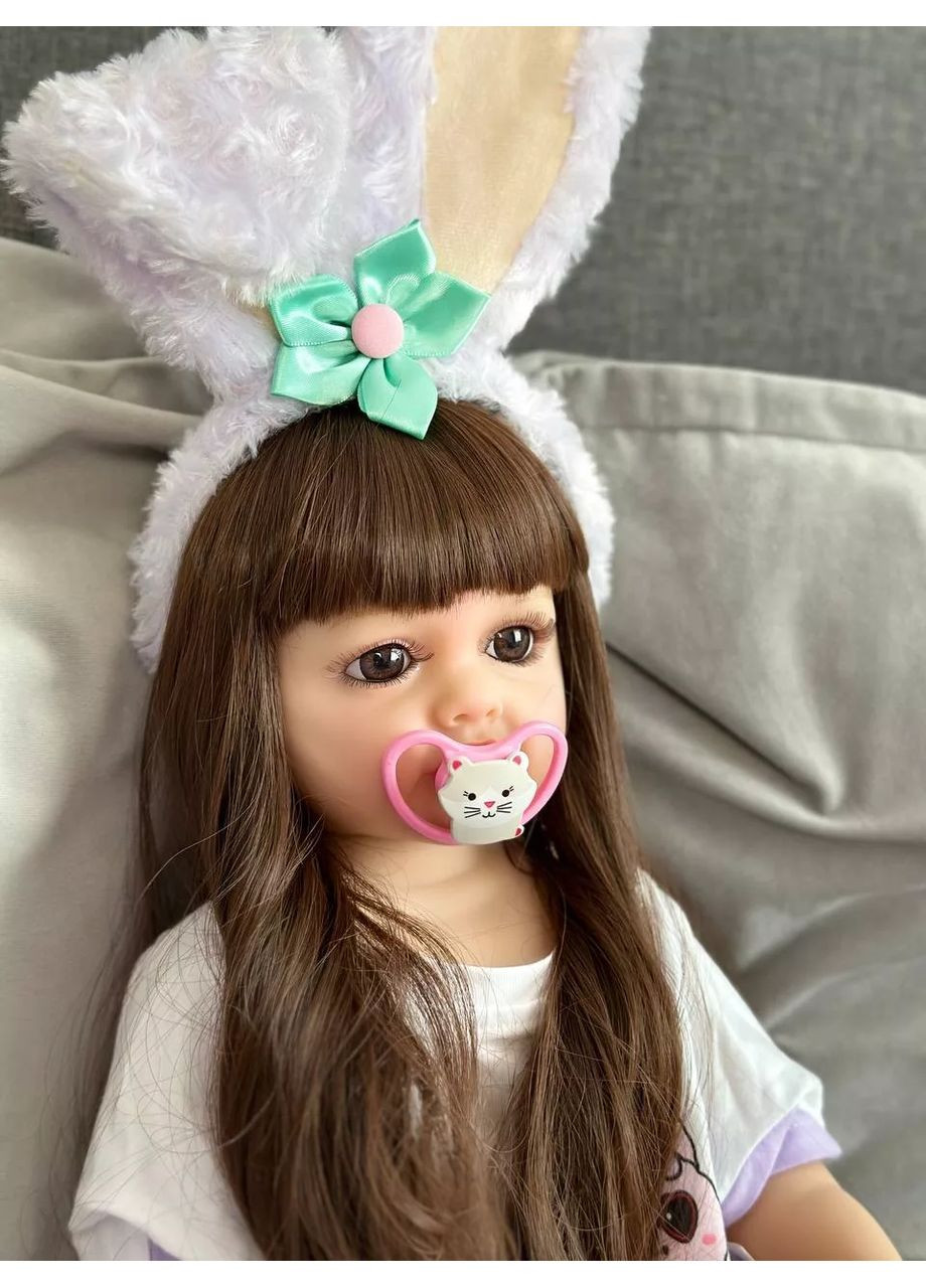 Кукла Реборн Reborn ушки зайчик винил силиконовая No Brand (367736323)