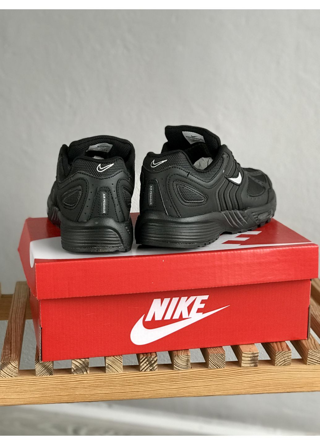 Черные демисезонные кроссовки мужские nike air pegasus 2k5 gore-tex black | найк аир пегасус 2k5 термо черные No Brand