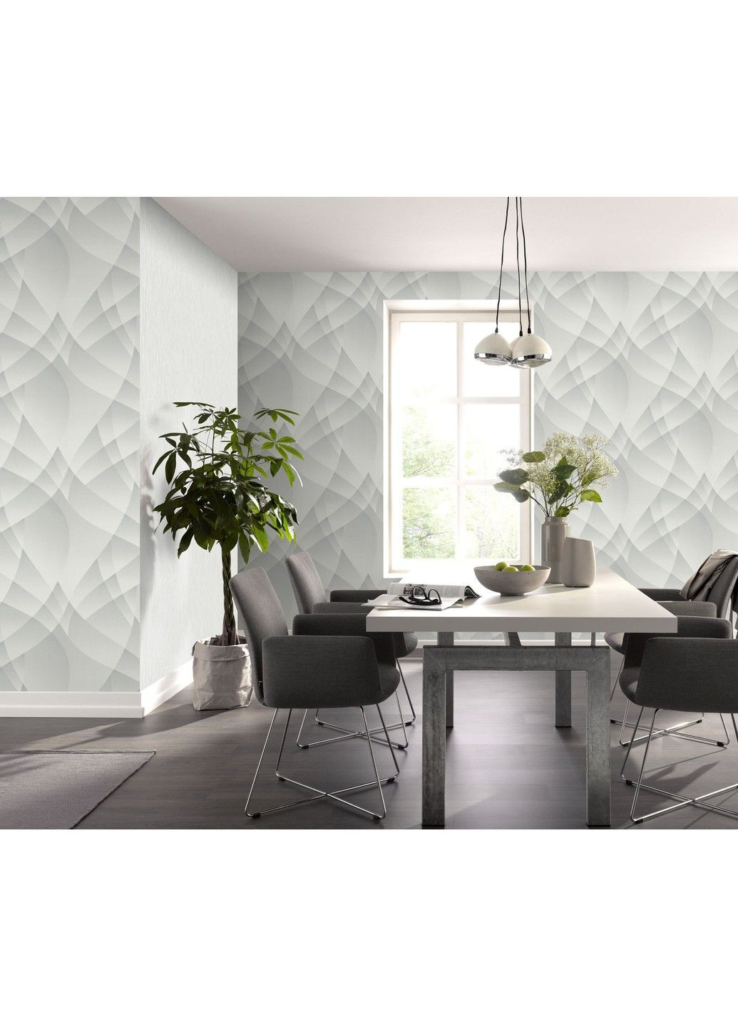 Флизелиновые обои винил горячего тиснения Fashion for Walls 4 12184-31 светло-серый (1,06х10,05м) Erismann (316472024)