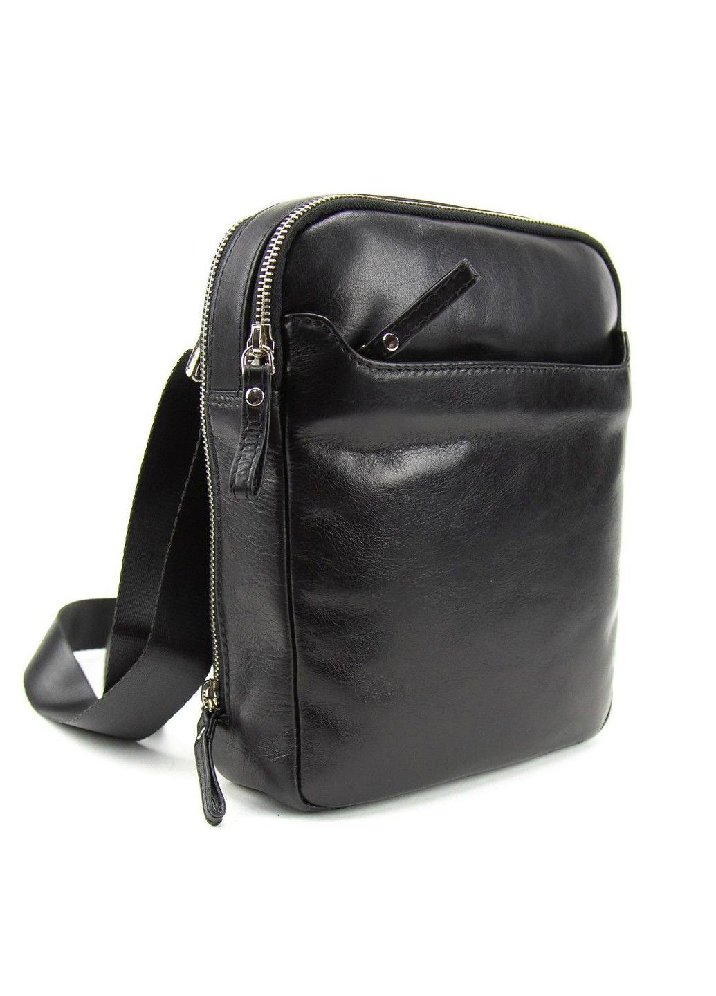 Мужской мессенджер в гладкой коже на две молнии S-TV-4130A Tavinchi (304265605)