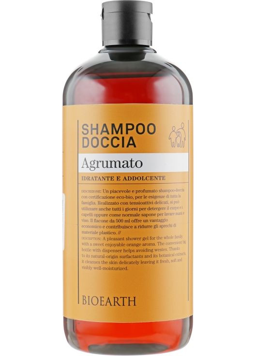 Шампунь и гель для душа 2в1 "Цитрусовый" Citrus Fruits Shampoo & Body Wash 500ml (286121-88021) Bioearth (368615388)