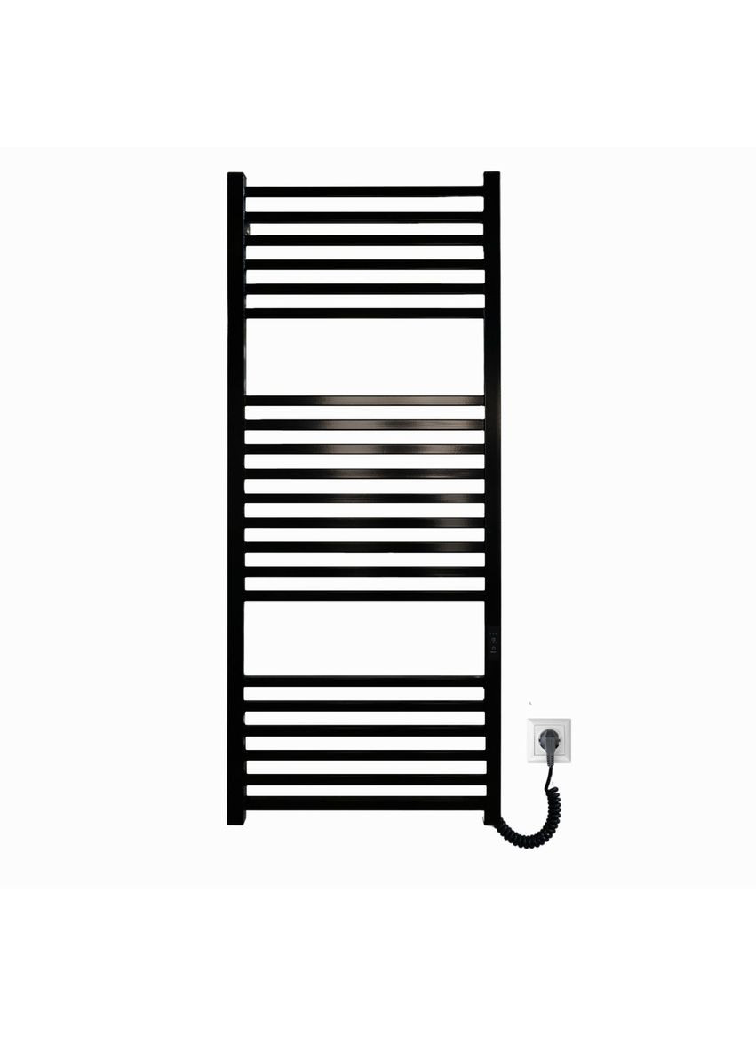 Рушникосушарка електрична з контроллером Чорний глянець 1190*490 Carino LORENZO (367604610)